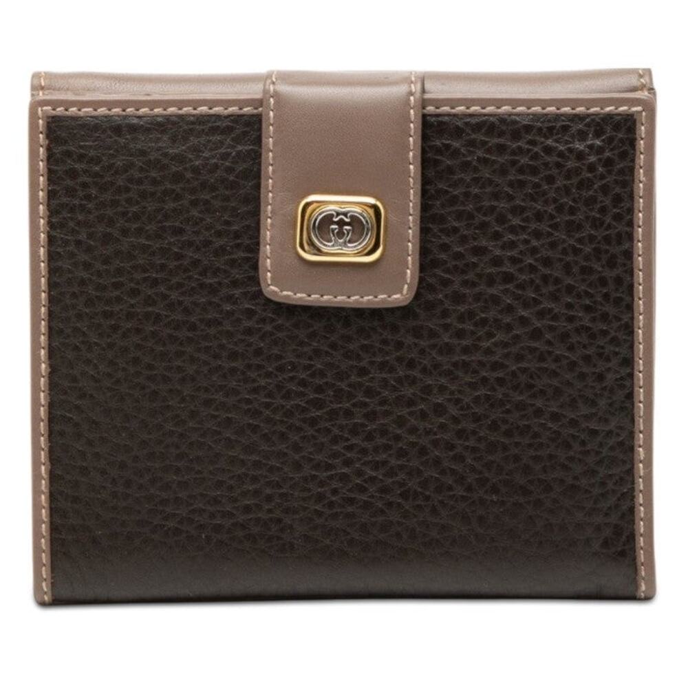 Gucci Leather Old Gucci Bifold Wallet Black